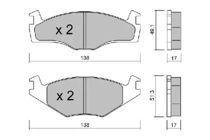 Запчасти для ТО AISIN для VW POLO (6N1) 64 1.9 D